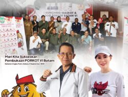 Selamat dan sukses atas launching Maskot dan Logo Pekan Olahraga (PORKOT) VI Batam oleh Wali Kota Batam.