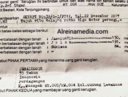 Berita Kehilangan Surat Tanah di Bintan Atas Nama Jamaluddin