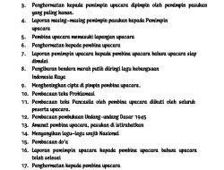 Contoh Susunan Upacara HUT TNI 2025