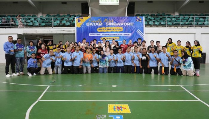 Lapangan Jadi Saksi, Batam dan Singapura Pererat Hubungan Lewat Bola Voli