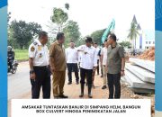 Amsakar Tuntaskan Banjir di Simpang Helm, Bangun Box Culvert hingga Peningkatan Jalan