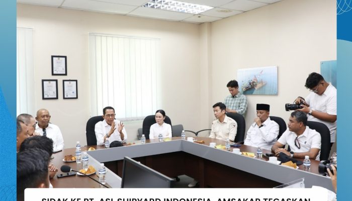 Sidak ke PT. ASL Shipyard Indonesia, Amsakar Tegaskan Komitmen Penanganan Korban dan Evaluasi Keamanan Industri Galangan Kapal