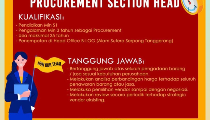 PT Trimitra Trans Persada Membuka Program B-LOG Operation Leaders 2025, Cek Persyaratan dan Cara Pendaftaran