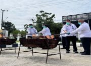 Direktur Jenderal Pemasyarakatan Kalteng Hancurkan Barang Bukti Razia, Tegaskan Komitmen Bersih Lapas