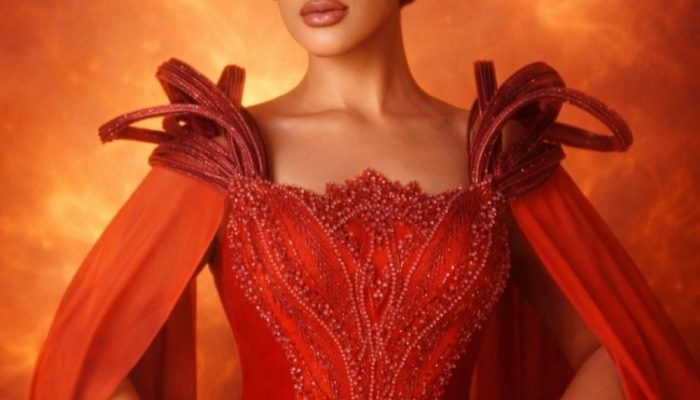 Pesona Merah Tasya Farasya di Premier Avatar, Bikin Pangling!