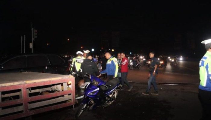 Razia Knalpot Brong: Satsamapta Polresta Balikpapan Amankan 10 Motor Patroli Dini Hari
