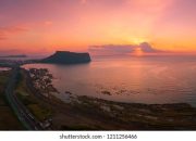 Pesona Mentari di Puncak Seongsan: Panorama Jeju
