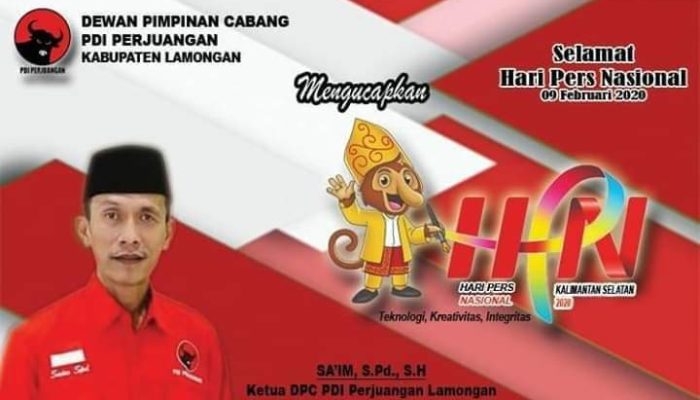 Husen Pimpin Lagi DPC PDI Perjuangan Lamongan