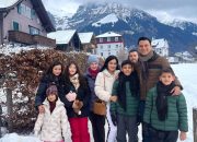 10 potret Titi Kamal kumpul keluarga di Swiss, happy!