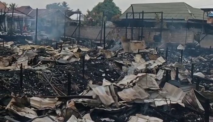 15 Rumah & 2 Sekolah Ludes Dilalap Api di Pasar Kasongan Kalteng