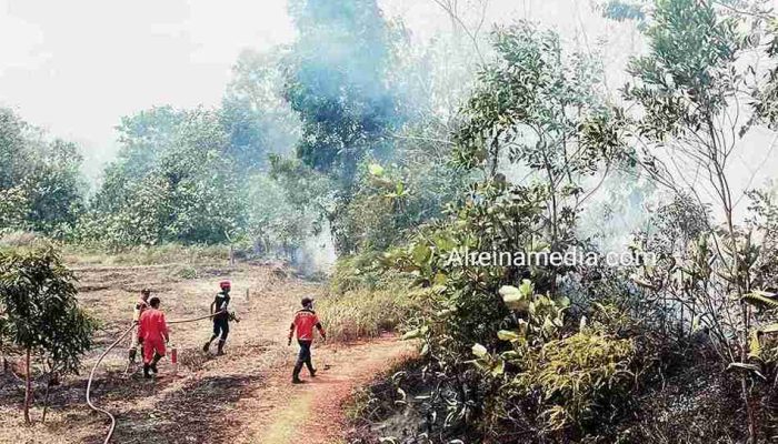 2 Kali Kebakaran di Bukit Lengkuas Dalam Waktu 4 Hari, Apa Kebetulan ?