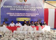 Bea Cukai dan Bareskrim Gagalkan Penyelundupan 16 Ton Pasir Timah di Perairan Kepri