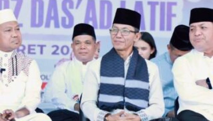 Amsakar dan Li Claudia Hadiri Peringatan Nuzululqur’an di Mapolresta Barelang, Tekankan Harmoni di Batam
