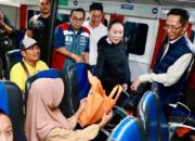 Dini Hari Pantau Arus Mudik, Amsakar-Li Claudia Ingatkan Perjalanan Aman Menuju Kampung Halaman