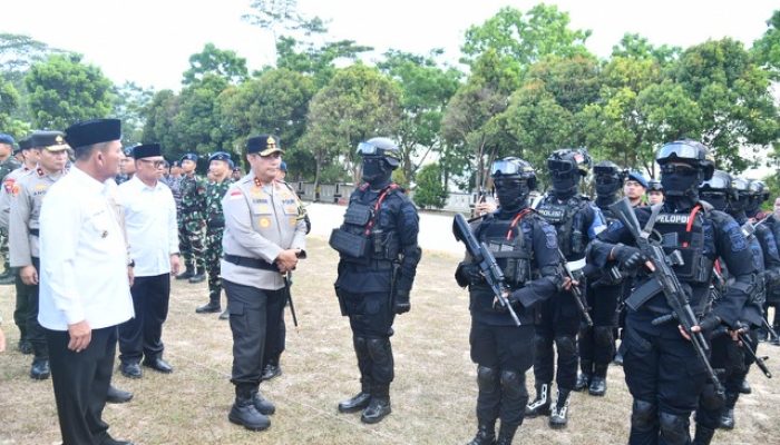 Hadiri Apel Operasi Ketupat Seligi, Ansar-Nyanyang Jamin Keamanan Arus Lebaran