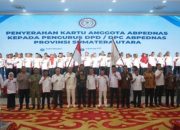 Bupati Asahan Hadiri Pengukuhan Pengurus Abpednas Sumatera Utara