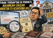 Tidak Terdaftar di PPDIKTI, Akankah Ijazah Direktur CV Acaksono Asli