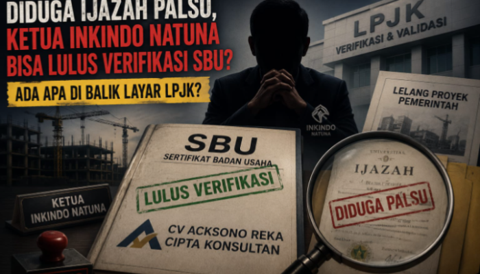 Dugaan Ijazah Palsu Menguat, Mengapa SBU CV Acksono Bisa Tetap Lolos?