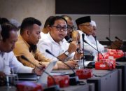 Kadis Koperindag Karimun Basori memberikan penjelasan saat rapat koordinasi Progres KDKMP