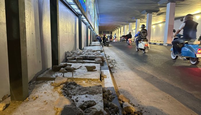 Li Claudia Tinjau Terowongan Pelita, Soroti Pencurian Penutup Drainase