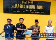 PT Timah Bantuan Tenda Pemakam ke Masjid Nurul Jami’ Desa Perayun