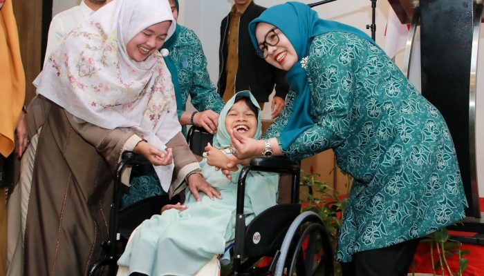 Sentuhan Kepedulian Erlita Amsakar, 30 Penyandang Disabilitas Batam Terima Bantuan Kursi Roda