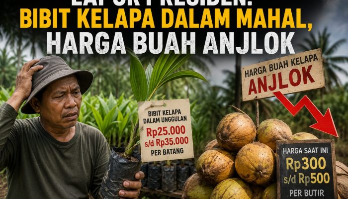 Lapor Presiden: Bibit Kelapa Dalam Natuna Mahal, Harga Buah Anjlok