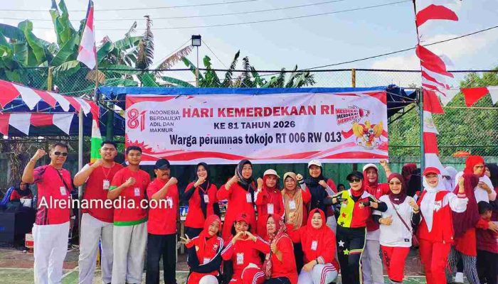 Meriahkan HUT RI ke-81, Perumnas Tokojo RT 6 RW 13 Rayakan Senam & Lomba Hiburan