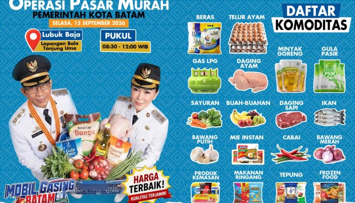Kendalikan Inflasi, Pemko Batam Gelar Operasi Pasar Murah di Enam Lokasi