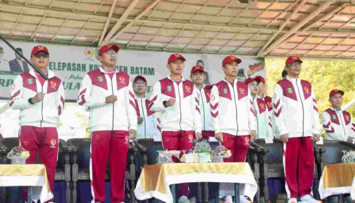 Ketua DPRD Kota Batam Turut Lepas 442 Atlet Porprov Kepri, Dorong Semangat dan Prestasi