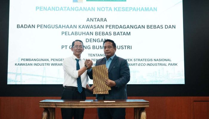 BP Batam Teken Nota Kesepakatan Pengembangan PSN Wiraraja Green Renewable Energy & Smart-Eco Industrial Park