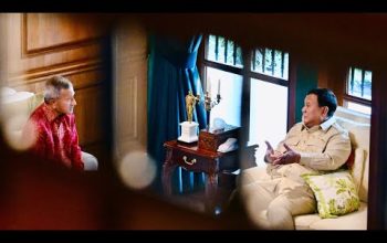 Presiden Prabowo Menerima Menlu Singapura Vivian Balakrishnan di Hambalang